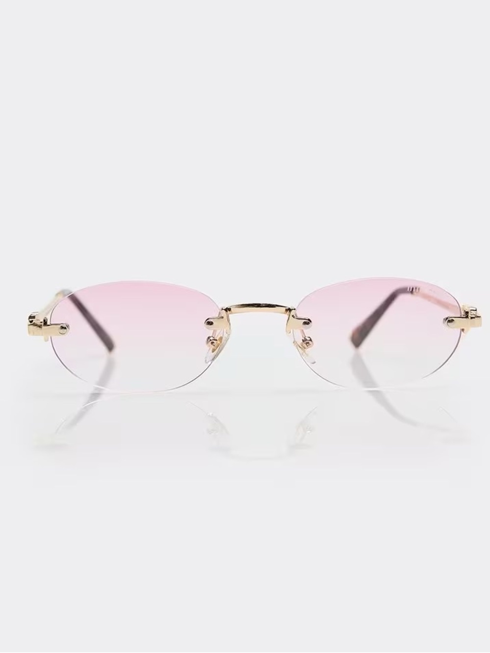NWOT Miu Miu Rimless Pink Lenses sunglasses - Picture 3 of 6